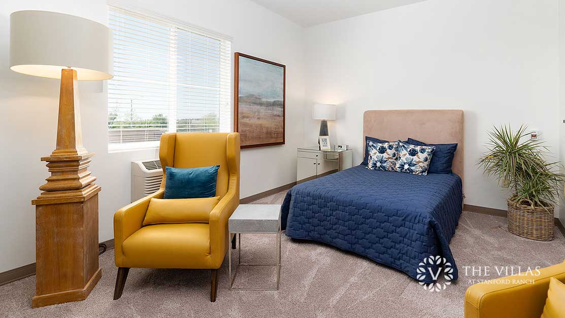 A room at The Villas at Stanford Ranch. Discover assisted living decorating ideas.